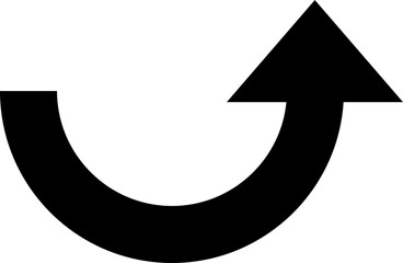 Poster - black arrow direction