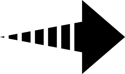 Poster - black arrow direction