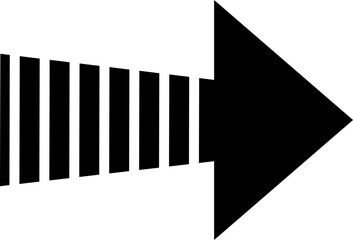 Poster - black arrow direction