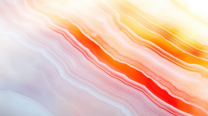 Aufkleber - Beautiful Jasper Agates Displayed in Transparent Chalcedony With Vibrant Orange and Red Hues