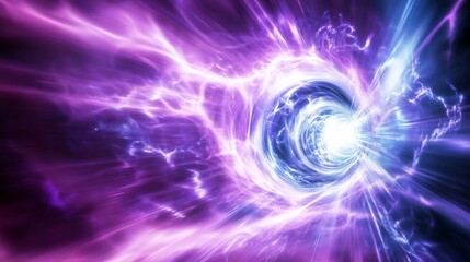 Poster - Stunning Abstract Visualization of Cosmic Energy Phenomenon Featuring Bright Light, Vivid Colors, and Dynamic Swirling Patterns Representing the Mysteries of the Universe