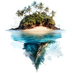 Canvas Print - Floating Island Paradise