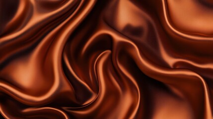 Poster - Abstract Brown Silk Fabric Texture