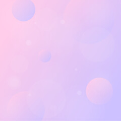 Poster - Soft Pink Gradient Ethereal Flow Bubbles Background with Blurry Flat Bokeh Lights