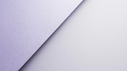 Poster - Minimalist lavender purple background featuring a textured surface creating a diagonal line across smooth backdrop, providing copy space for design or text