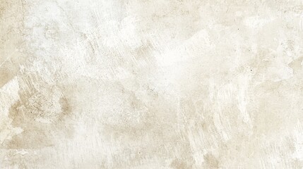 Poster - Beige concrete wall texture featuring visible brushstrokes and cracks, creating an industrial and grunge background ideal for design projects