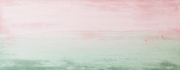 Poster - Wooden surface painted with pink and green pastel colors creating a beautiful gradient effect, perfect for backgrounds and designs