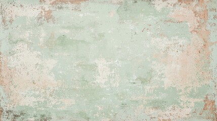 Poster - Green and brown textured background with visible signs of age and wear, creating a vintage and rustic aesthetic, suitable for various design projects