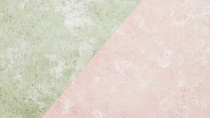 Poster - Pastel green and pink concrete wall adds elegance with a modern touch. Gradient colors blend for a natural look, perfect for creative projects