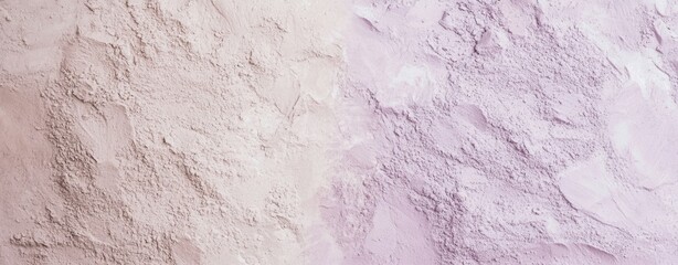Poster - Lavender and pink stucco wall with textured plaster, modern style, old charm, calming pastel hues, and unique character. Ideal for various uses like home decor and fashion
