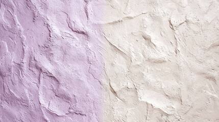 Poster - Decorative plaster creates a textured surface with a gradient from purple to white, offering a unique and artistic background