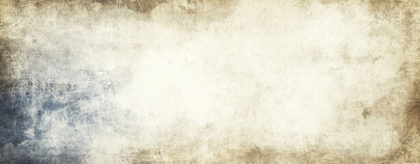 Poster - Wide grunge textured background with dark edges and light center, showing scratches, spots and color variations, perfect for vintage design projects