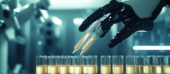 Poster - Robotic Hand Filling Test Tubes in a Laboratory