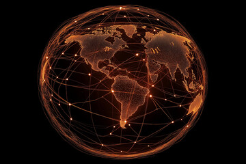 Wall Mural - abstract global network illustration vector