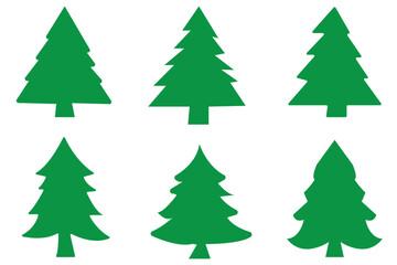 Wall Mural - Christmas tree icon or Pine icon .Vector