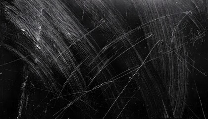 Leinwandbilder - Grunge Black and White Scratched Texture Background for Edgy Designs, Website Banners, Poster Art, or Abstract Digital Collages. Perfect for Urban Aesthetic or Distressed Visual Concepts