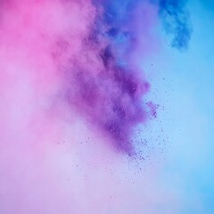 Aufkleber - A colorful cloud of smoke with purple and pink colors