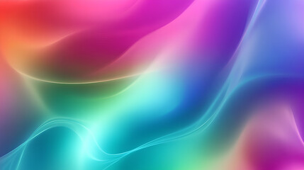 Poster - Colorful abstract background with pink, orange, yellow, green, blue, and purple.