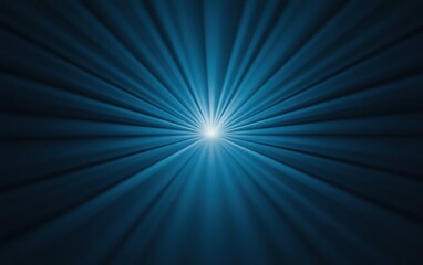 Aufkleber - A mesmerizing blue light beam radiates from the center, creating a captivating atmosphere.