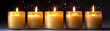 © HaJung - Elegant candles with floating sparkles isolated on white background. concept as An elegant vector of lit candles accompanied by floating sparkles symbolizing sophistication and celebration in festive
