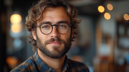 Poster - Talking to the camera with AI-generated background effects, adding creative flair