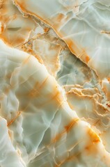 Wall Mural - high resolution close up image of elegant green and orange onyx marble texture