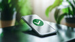 © Jochen - A digital document on a phone displaying a “Quality Verified” certificate with a green checkmark ensuring mobile convenience and security.