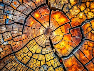 Poster - Aerial Photography of Textured Cracked Wooden Board Showcasing Natural Patterns and Weathered Beauty from Above to Enhance Your Design Projects and Nature Themes