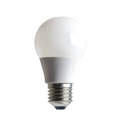 Poster - Energy-saving led light bulb with transparent background, ideal for concepts related to innovation and sustainability