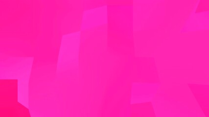 Poster - Dynamic animation of bright pink polygonal patterns forming.
