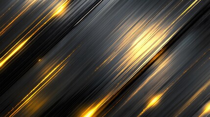 Poster - Dynamic light streaks abstract art digital creation modern aesthetics high-contrast perspective motion concept