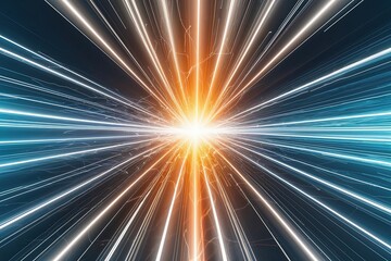Poster - Vibrant Energy Background Featuring Abstract Line Patterns and Illuminating Effects