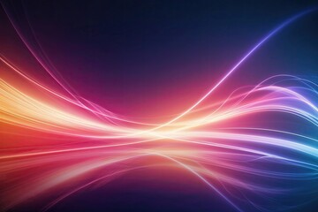 Poster - Vibrant Background with Dynamic Energy Waves and Flowing Light