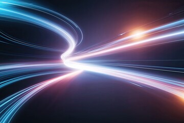 Wall Mural - Radiant Energy Flow Background with Smooth Motion and Modern Design
