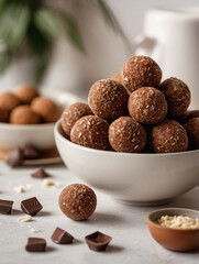 Wall Mural - Delicious chocolate protein energy  balls