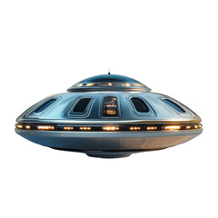Wall Mural - UFO isolated on transparent background 