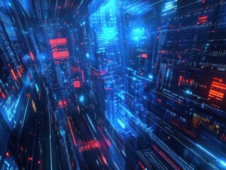 Poster - Technology Network Background.