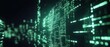 © artbot - Abstract digital landscape with glowing green data patterns and circuits.