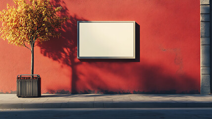 Aufkleber - A similar store signage design offers a mockup space for logos, mounted on a building's exterior for public viewing