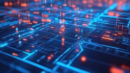 Poster - Digital information marketing leverages technology and digital platforms to meet customer needs creating modern and effective experiences It utilizes digital data to enhance marketing. : Generative A