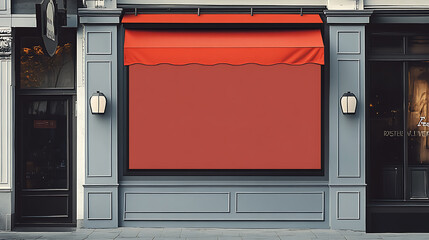 Poster - Yet another store sign template awaits branding, presenting a clear canvas for a diverse range of businesses