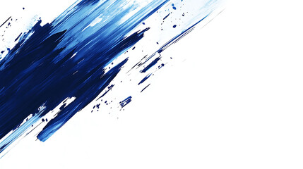 Poster - Abstract blue lines speed across a white background presentation design, featuring a simple flat illustration in a minimalist style, with a large copy space