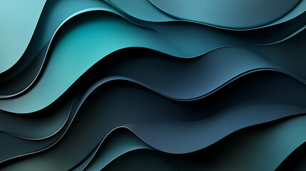 Poster - An abstract texture background, blending black, blue, and green hues for a sophisticated matte finish