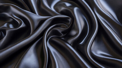 Aufkleber - Black Silk Satin Surface Background