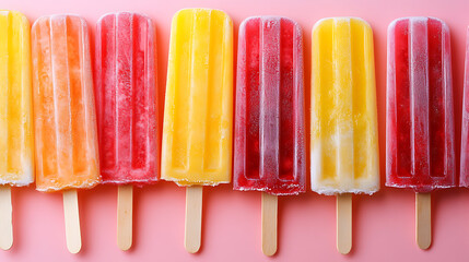 Aufkleber - Cute summer popsicle pattern