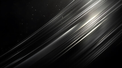 Poster - Glowing stripes and beautiful light flashes dominate this dark abstract background, offering a sparkling effect for light-themed designs