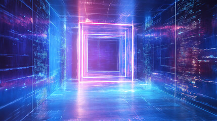 Poster - Futuristic Portals and Magic Hologram Teleport