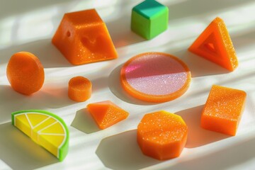 Poster - Close-up shot of various food items on a plate