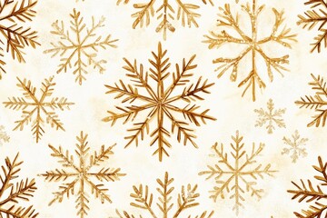 Aufkleber - Delicate snowflake design on a white background, great for winter or holiday themes