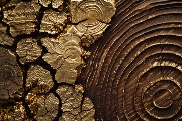 Poster - Close-up view of a wooden surface texture